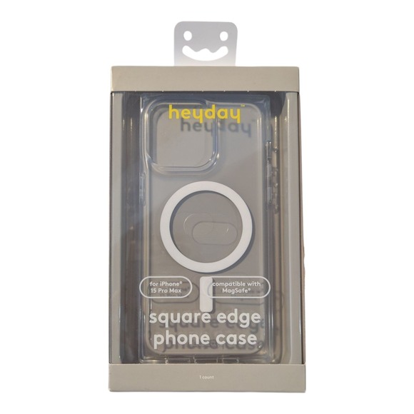 C6. Heyday Square Edge MagSafe Case For‎ Apple iPhone 15 Pro Max - Clear - Picture 1 of 1